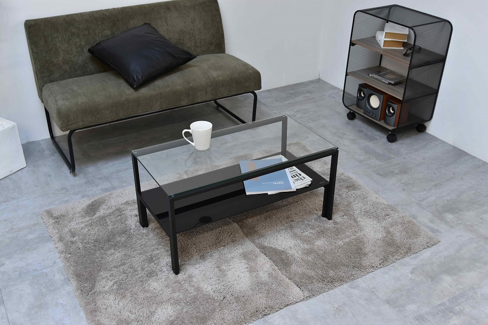 ガラスセンターテーブル ONTB0293GLWHT B.Bファニシング ガラス