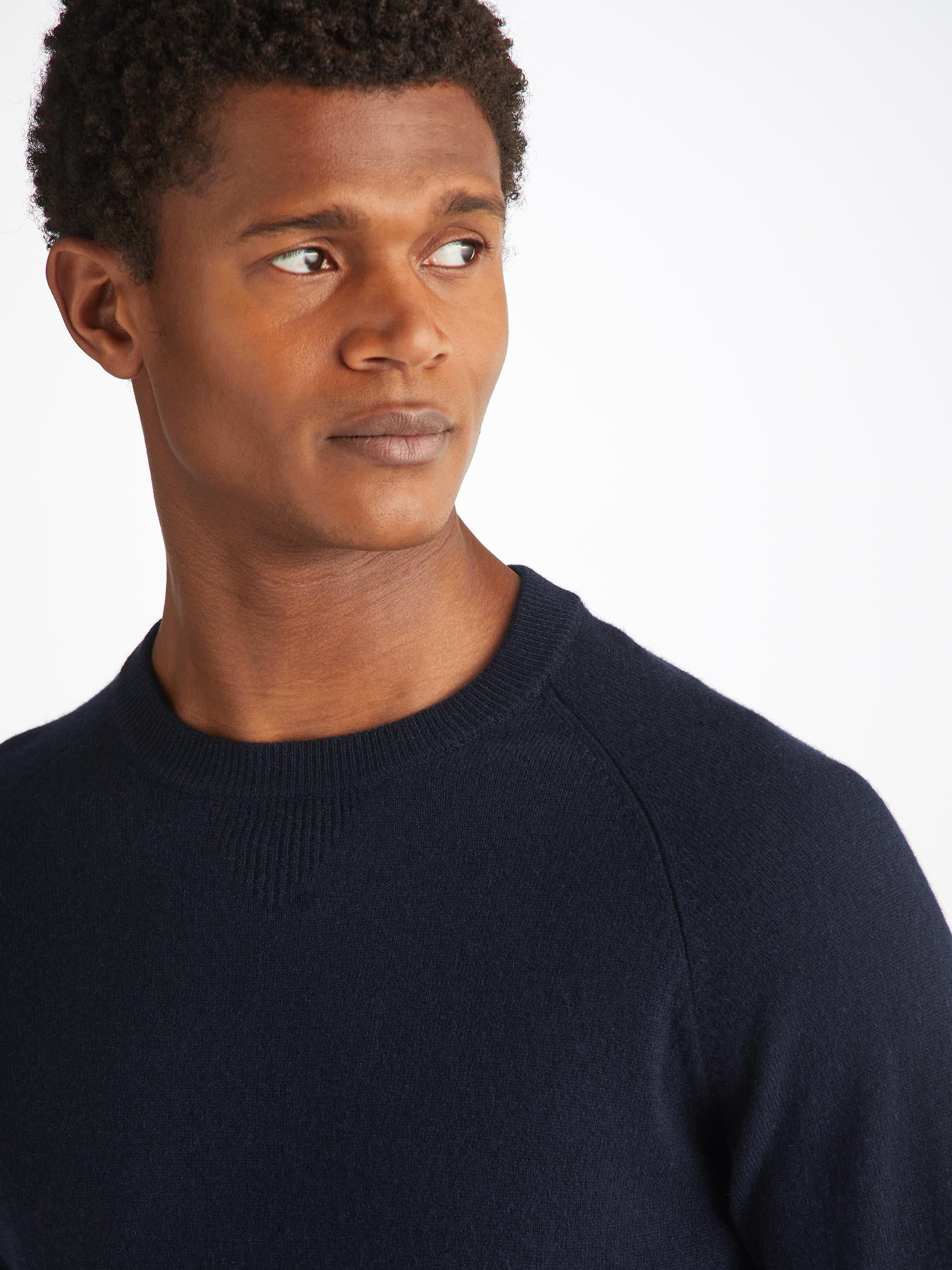 Finley Cashmere Navy Men's Sweater | Derek Rose