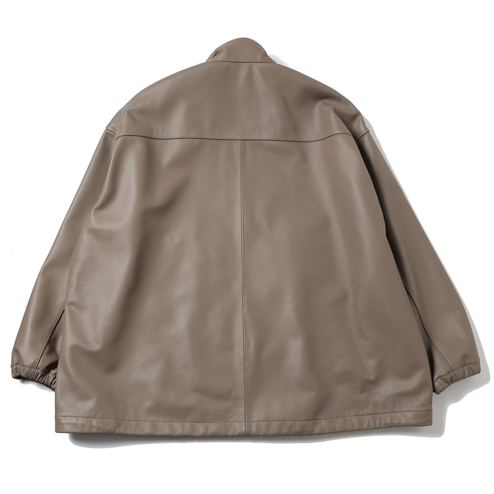 Graphpaper) Lamb Leather Track Jacket (GM261-30404) | Graphpaper
