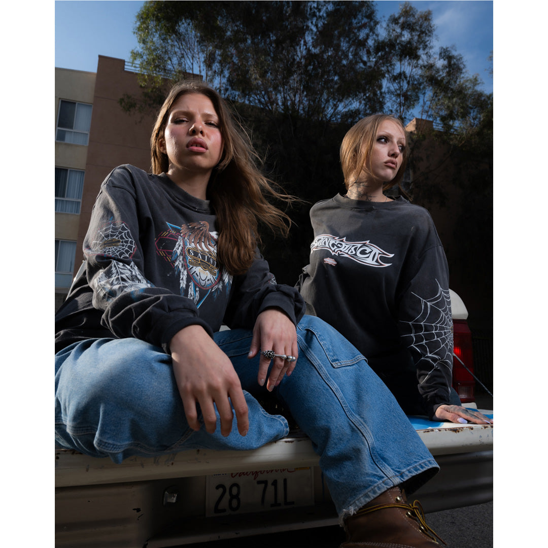 SAINT Mxxxxxx × TEFLON DISCO L/S TEE SAINT DISCO SM-HR8-0000-C40