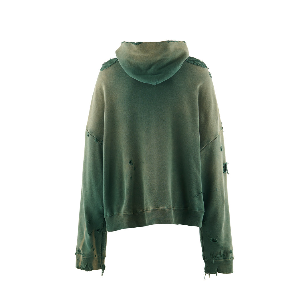 Saint Mxxxxxx (セントマイケル) HOODIE DBL-FC ZIP GREEN SM-YS1-0000