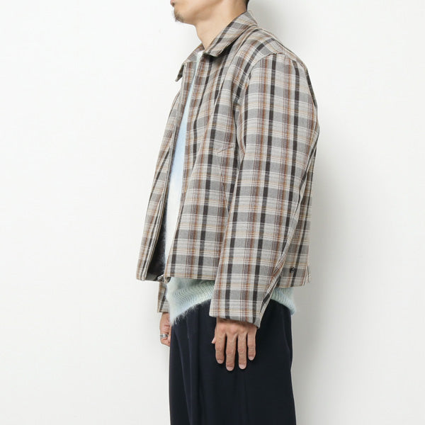 DOUBLE FACE CHECK ZIP BLOUSON (A9AB02BN) | AURALEE / ジャケット
