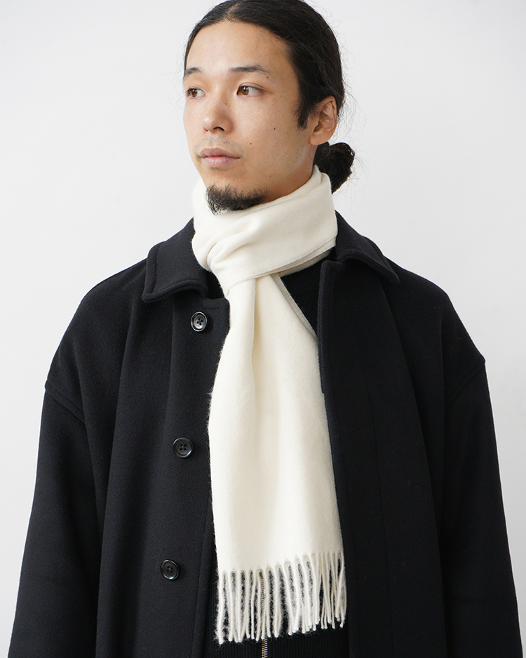 Brushed Scarf / ECRU | THE INOUE BROTHERS(イノウエ・ブラザーズ