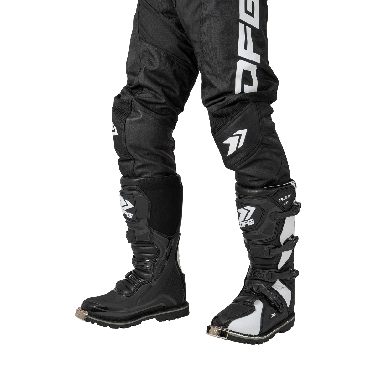 フレックスブーツ2.0 オフロード ブラック/ホワイト｜ダートフリーク