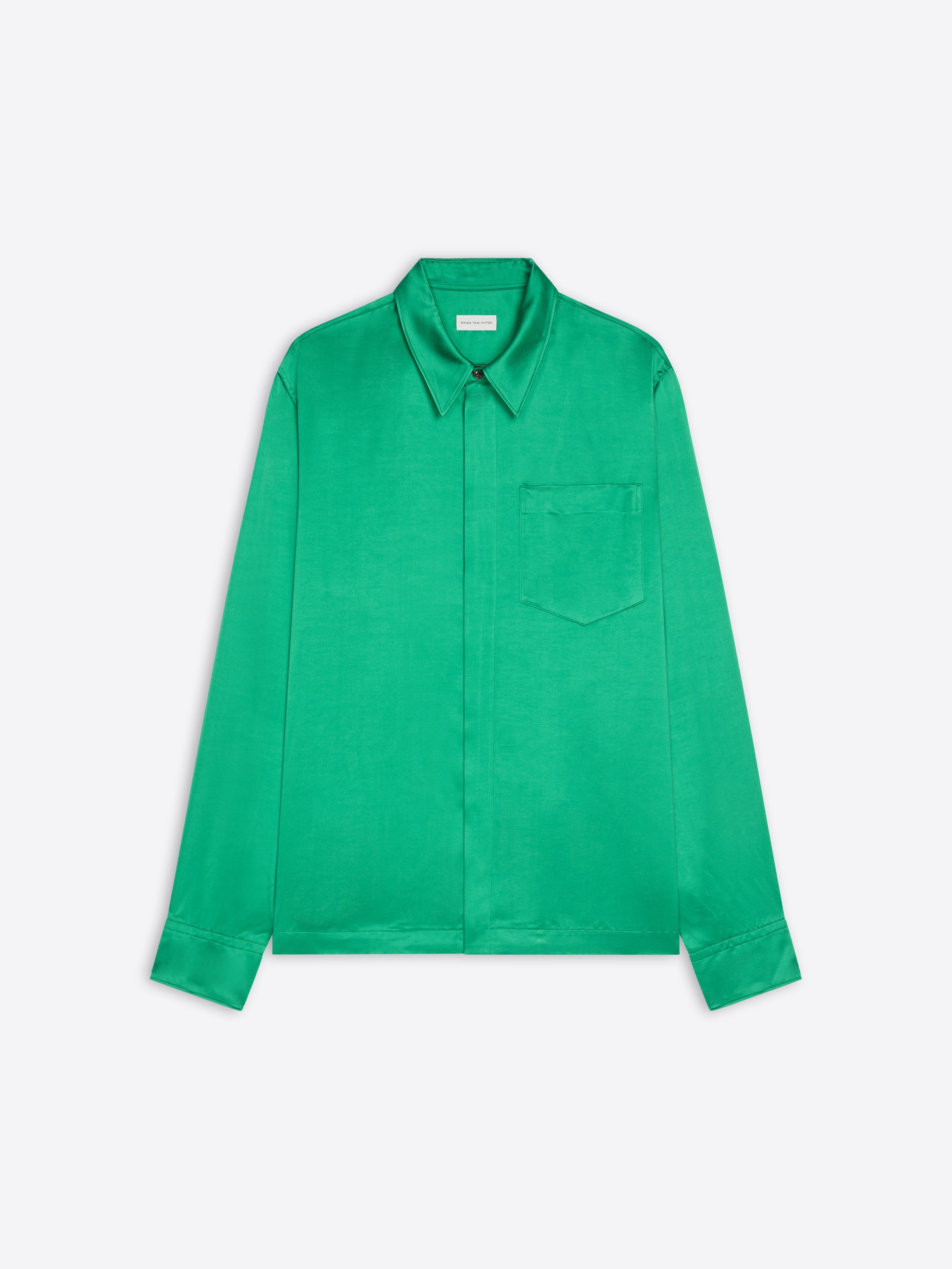 Satin zip shirt - Spring-Summer Men | Dries Van Noten