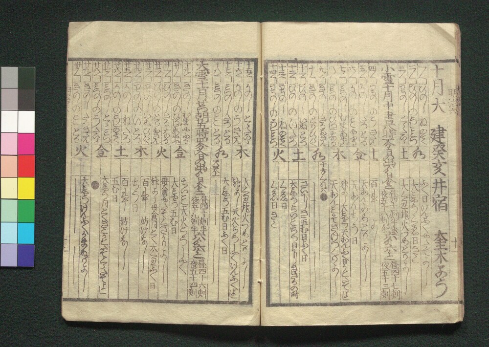 Calendar for 1873 (Meiji 6) | EDO-TOKYO MUSEIUM Digital Archives