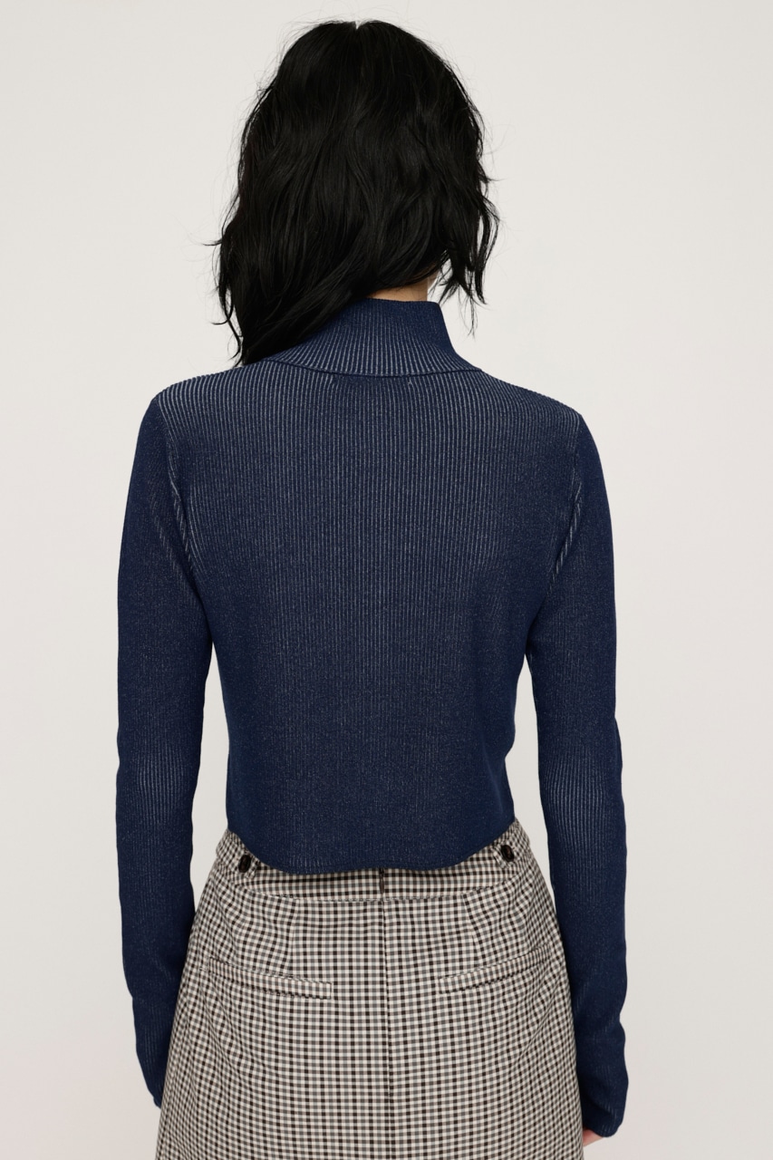 SLY | FRONT ZIP H／N RIB トップス (ニット ) |SHEL'TTER WEBSTORE