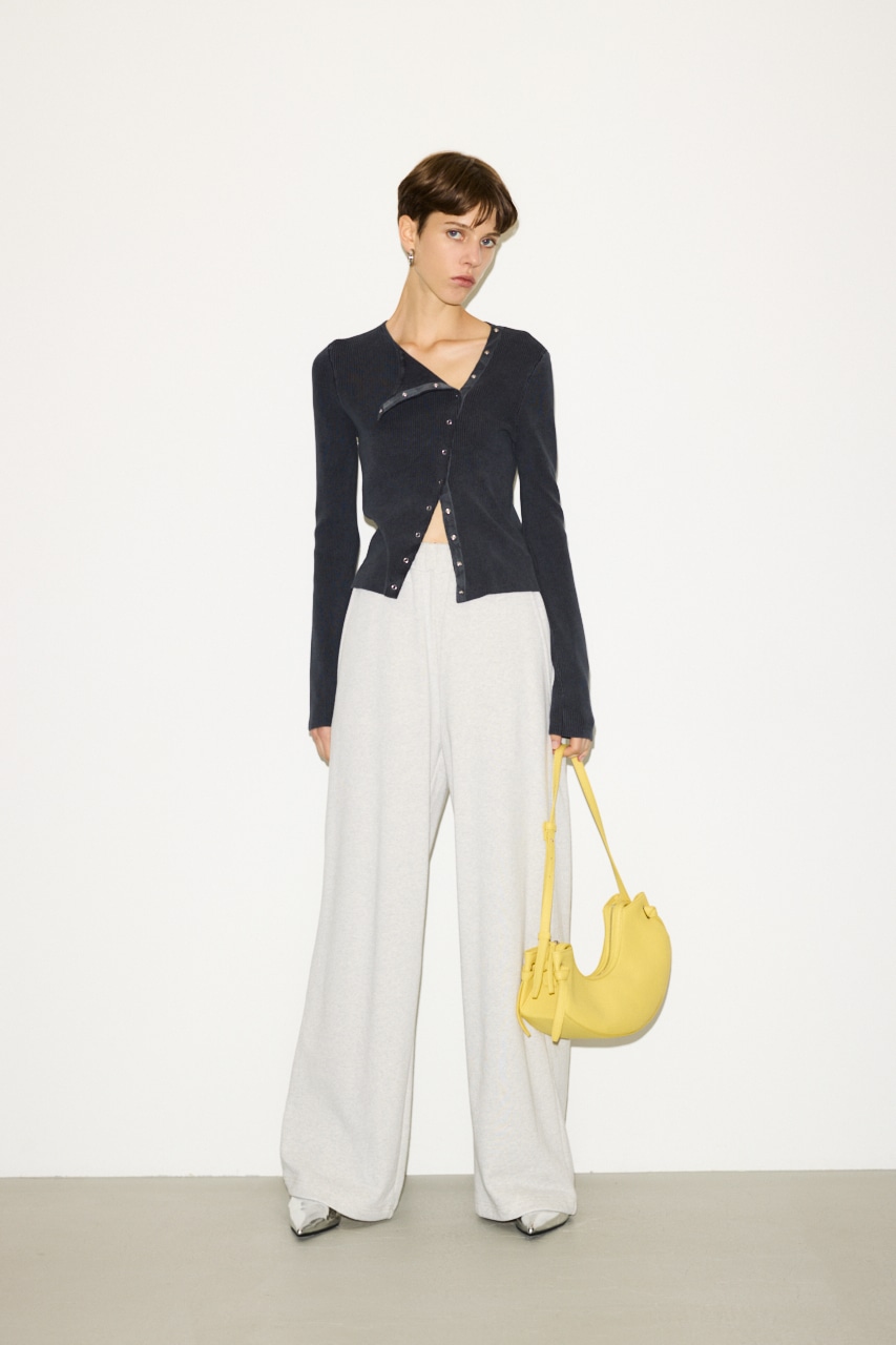 THROW by SLY | 【THROW】SLANT BUTTON HG RIB トップス (ニット