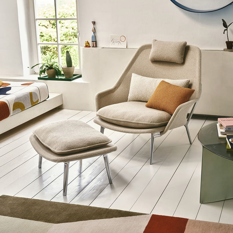 Vitra(ヴィトラ) スローチェア & オットマン (ファブリック) バック