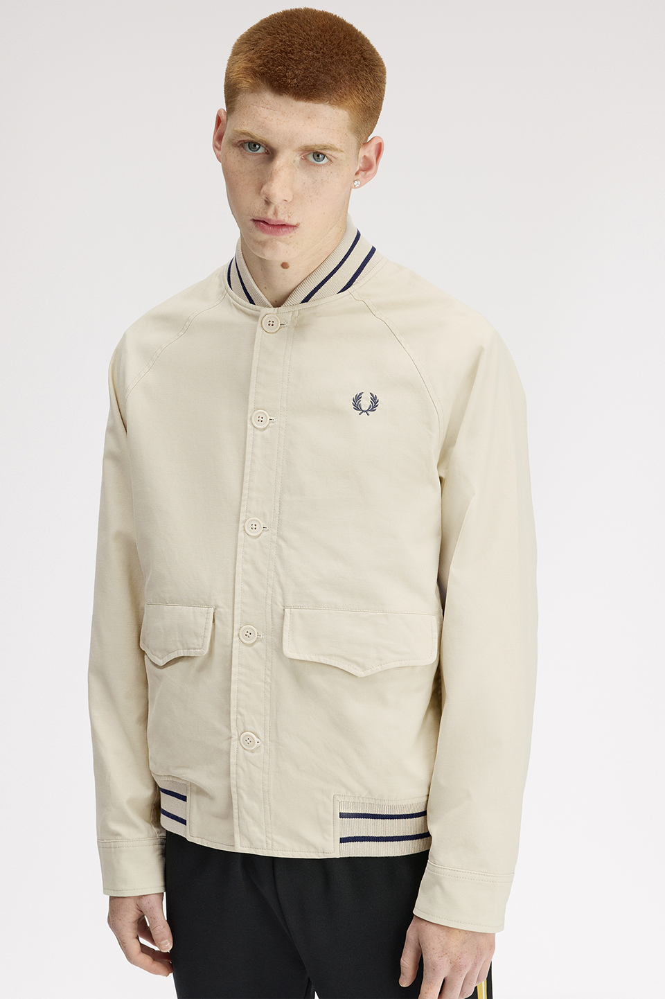 Umpire Bomber Jacket(S 691：OATMEAL): | FRED PERRY JAPAN