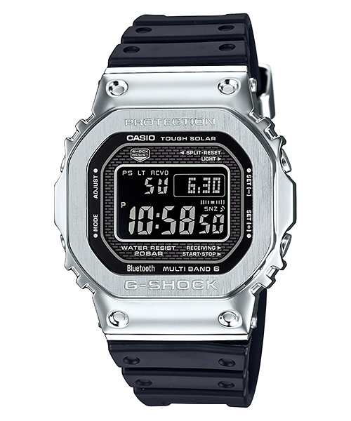 G-Shock GMW-B5000-1 Stainless Steel with Resin Band - G-Central G