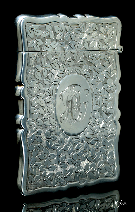 シルバー カードケース 名刺入れ アンティーク