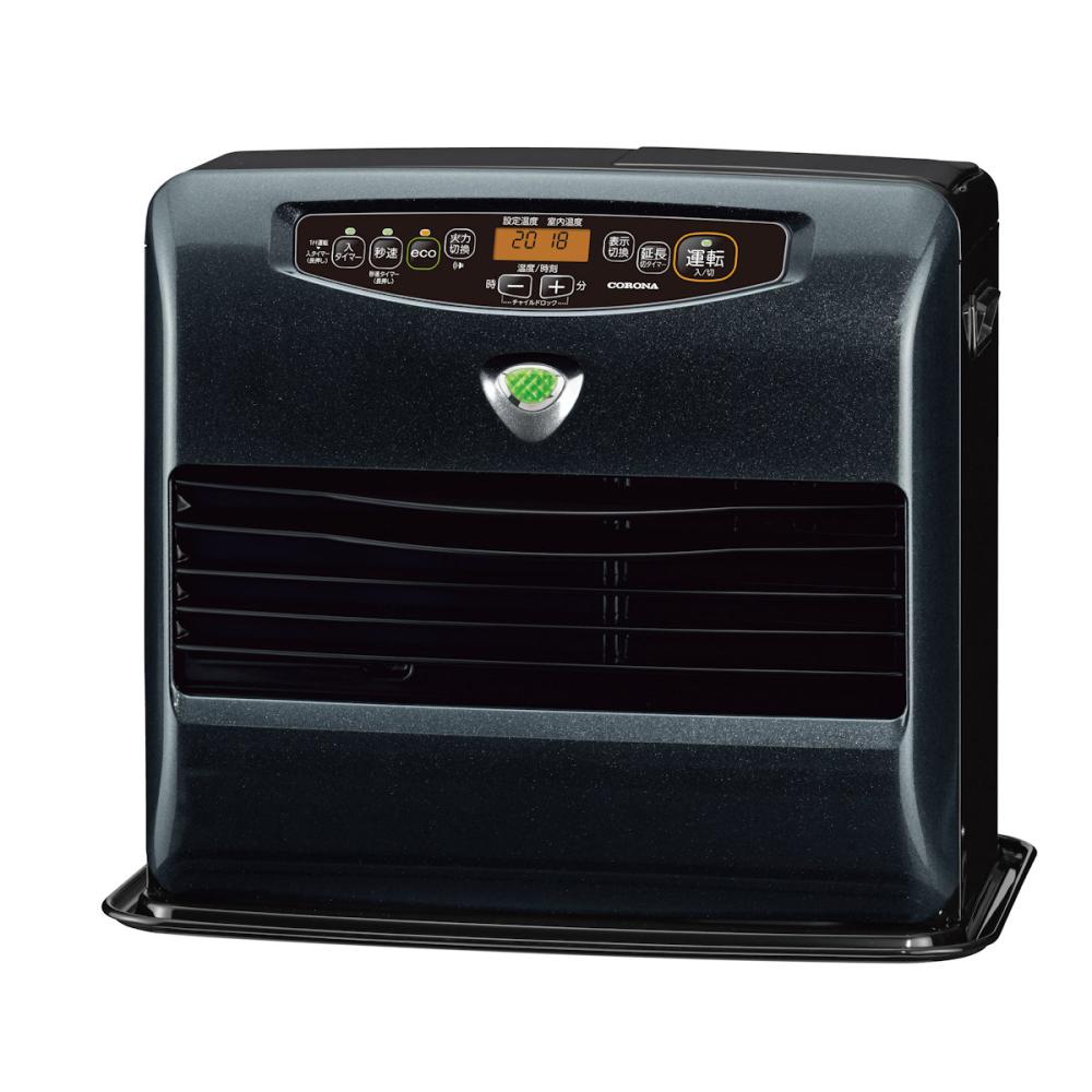 コロナ 石油ファンヒーター 木造12畳 グランブラック FH