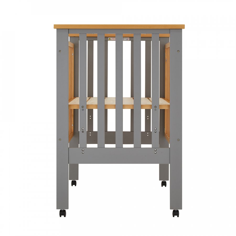 プレミアムベビーベッド （ナチュラル＆グレー）」について｜カトージ