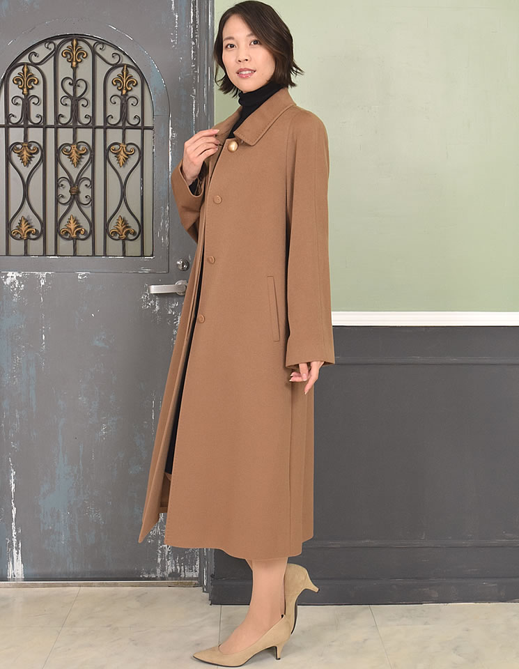 イタリア最高素材ピアツェンツァカシミヤ100％コート(PC1102） 毛皮