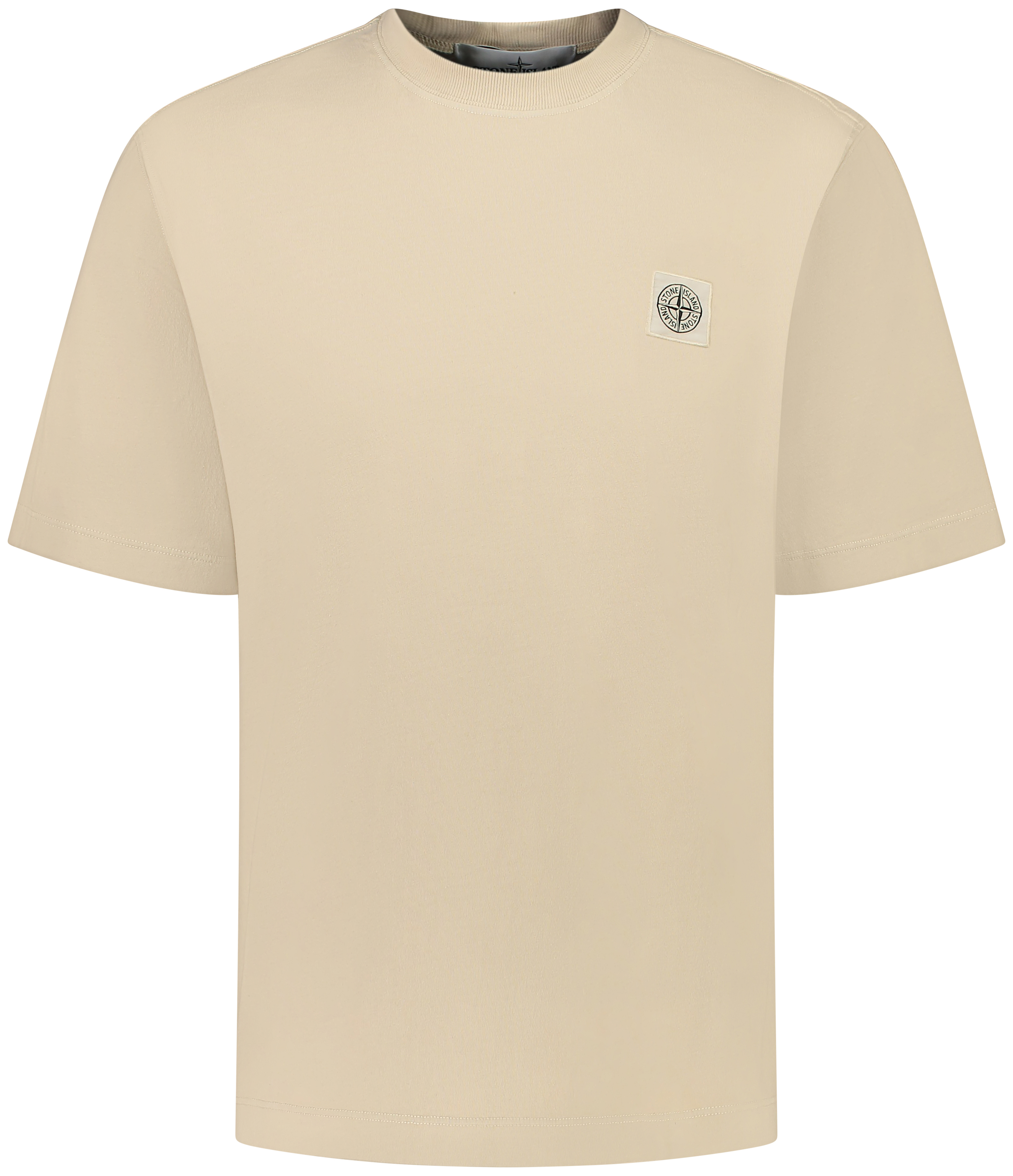 Stone Island Korte mouw t-shirt Beige t-shirt km kopen | Hans voortman