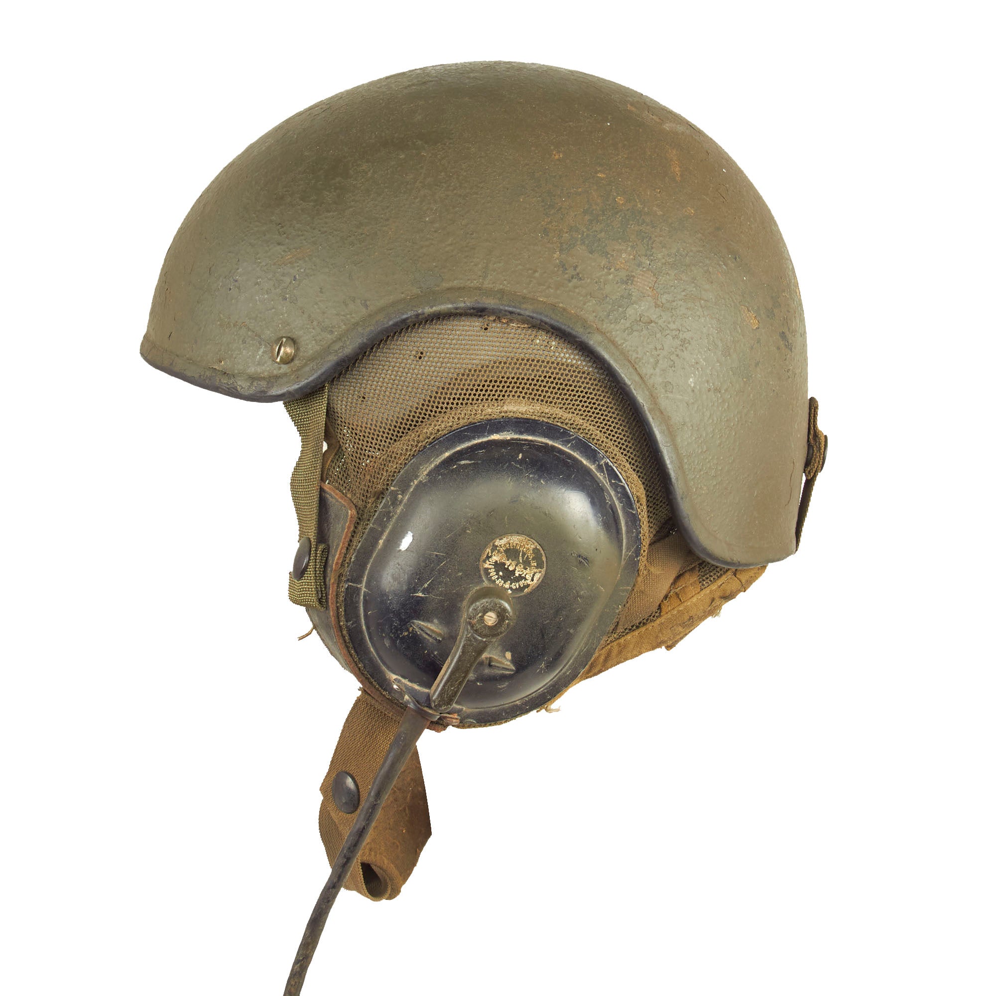 Original U.S. Cold War Combat Vehicle Crew CVC DH-132 Helmet and