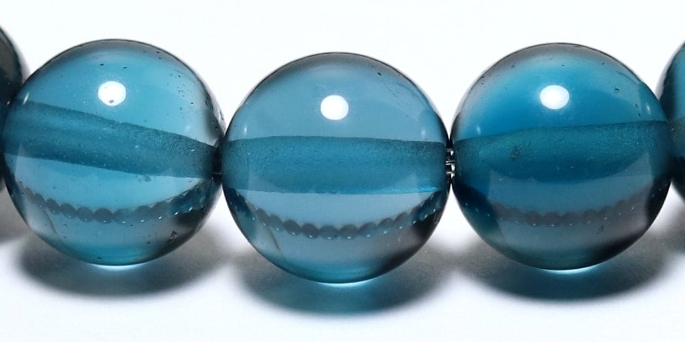 トップクォリティ]ロンドンブルートパーズブレスレット（約8.5mm玉