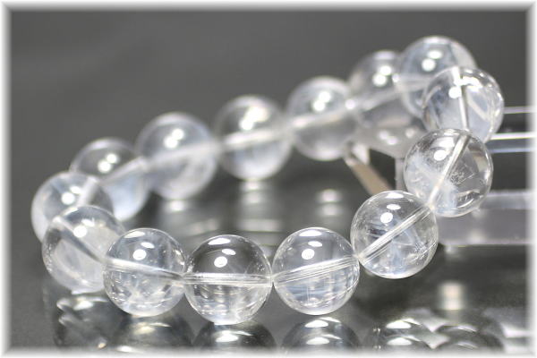 トップクォリティ]エンジェルラダークォーツブレスレット（約16.5mm玉