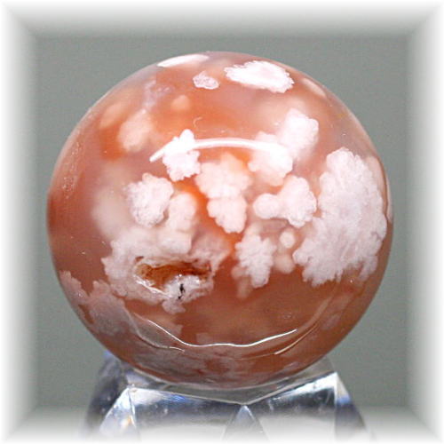 マダガスカル産]桜アゲート丸玉/スフィア - 埼玉県吉川市の天然石専門