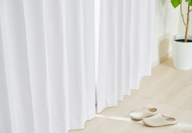 真っ白な遮光カーテン！完全1級遮光・遮熱・防音カーテン シュヴァ（D