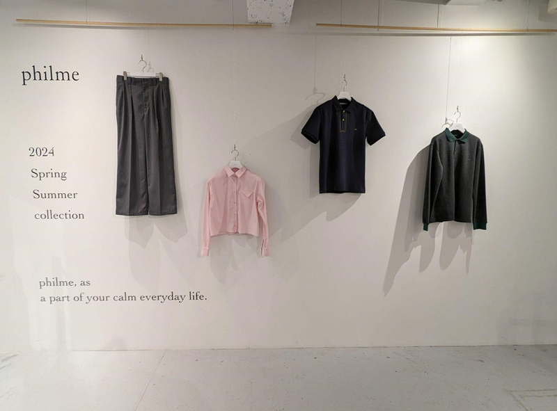 大園桃子さんのアパレルブランド「philme」3回目のpop-up storeを開催