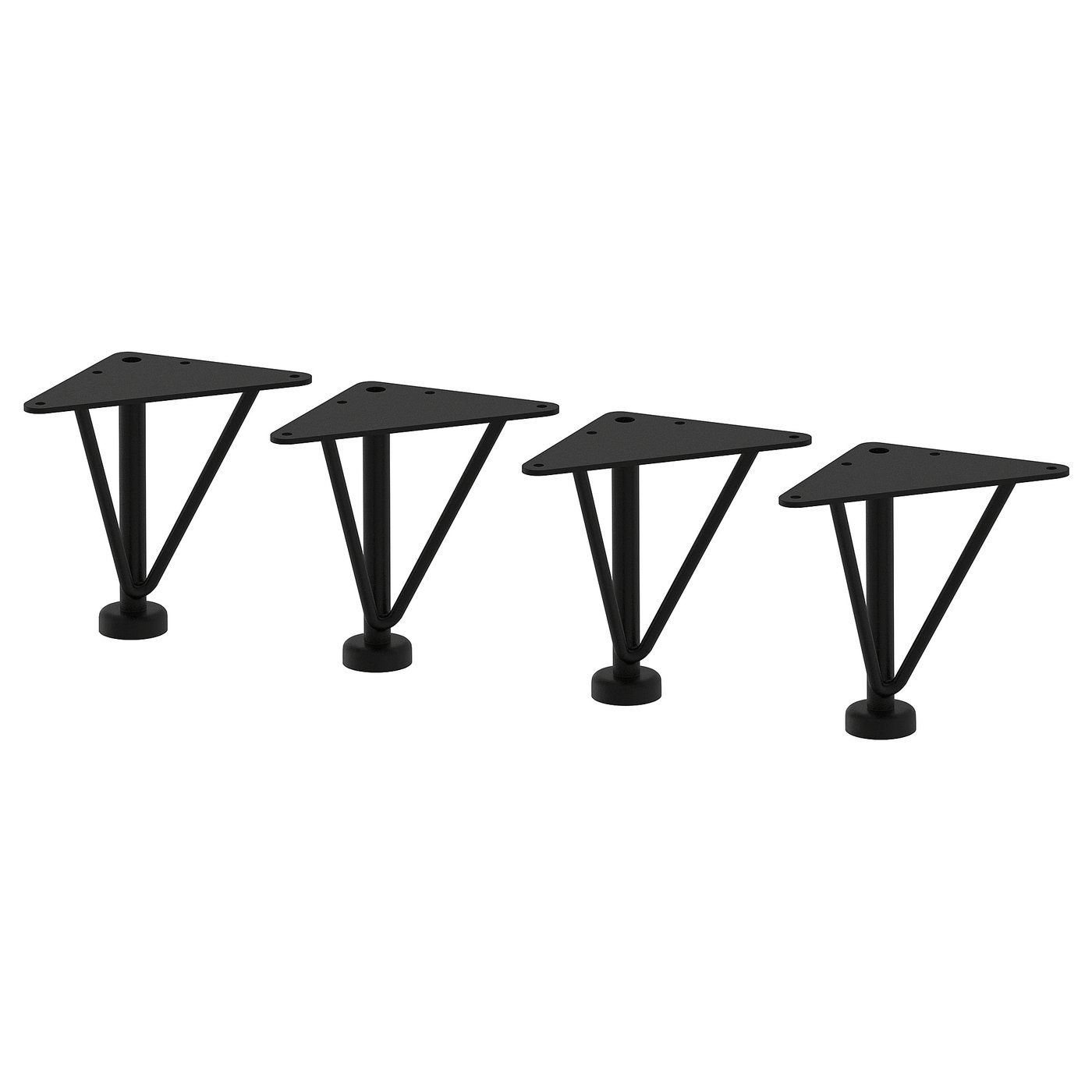 EKET エーケト 脚, メタル/ブラック, 10 cm - IKEA