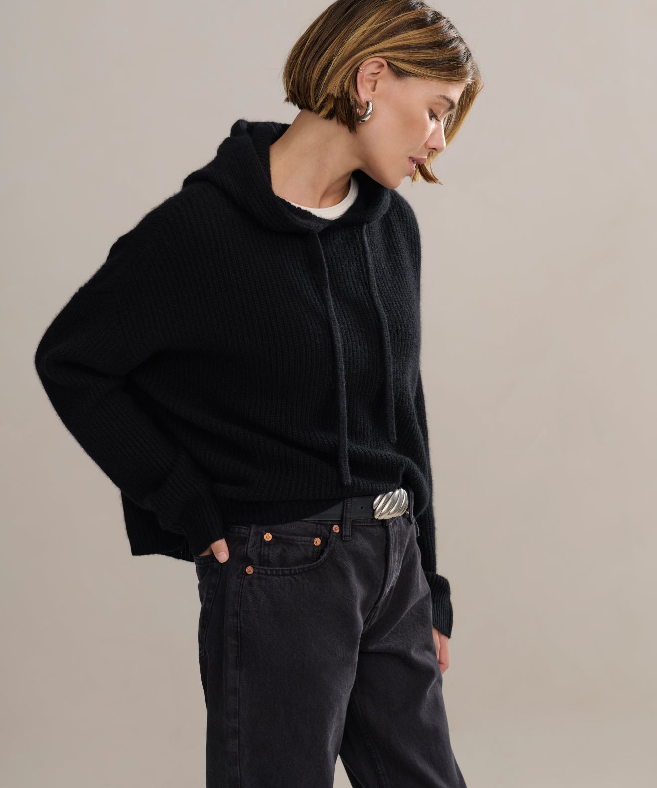 Cashmere Fisherman Hoodie | Jenni Kayne