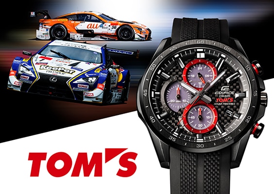 CASIO EDIFICE TOM'S RACING SOLAR CHRONOGRAPH LTD WATCH EQS-900TMS