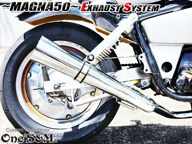 フルエキゾーストマフラー スリップオンマフラー ワンズ管 マグナ50用