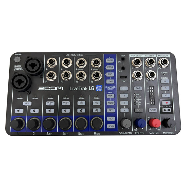 中古品】ZOOM/ミキサー/LiveTrak L6 -DJ機材アナログレコード専門店