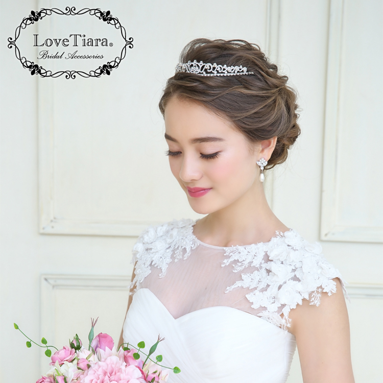 ロイヤルパールティアラ カチューシャ・クラウン パール SHORT（低め