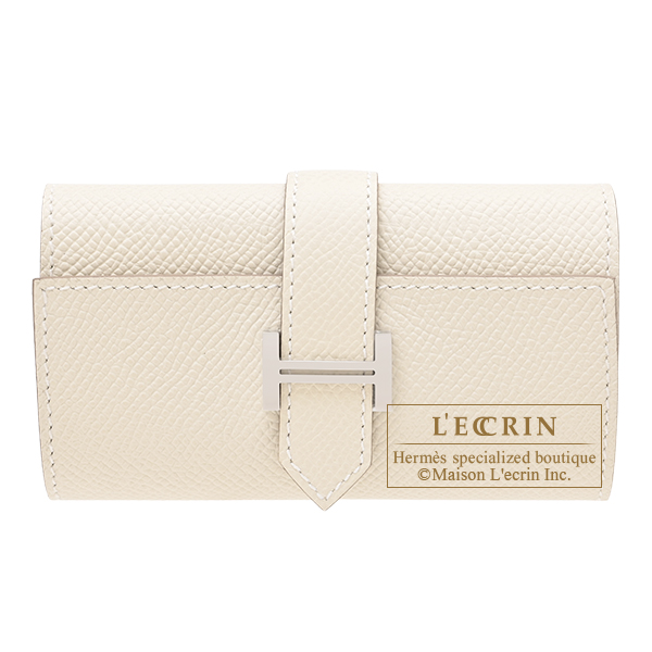 エルメス ベアンキーケース/4連 クレ ヴォーエプソン シルバー金具