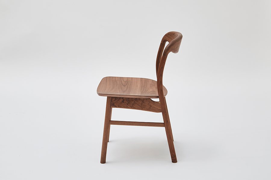 yama（ヤマ）サイドチェア WN オイル塗装（板座） - ダイニングチェア