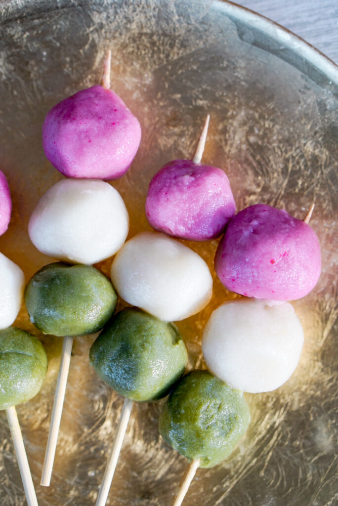 Easy Hanami Dango Recipe - With and Without Tofu