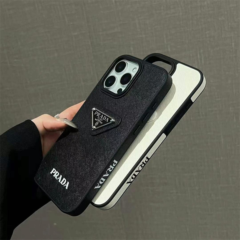 スマホケース プラダ サフィアーノレザー prada iphone16 ケース