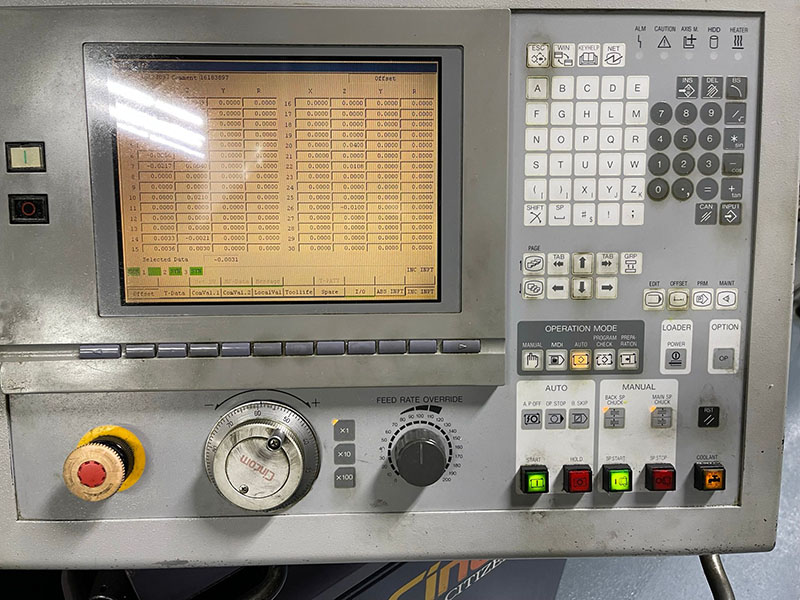 0.5'' Dia. Citizen M-12 2M3 CNC SWISS TYPE LATHE (Ref No: 162363
