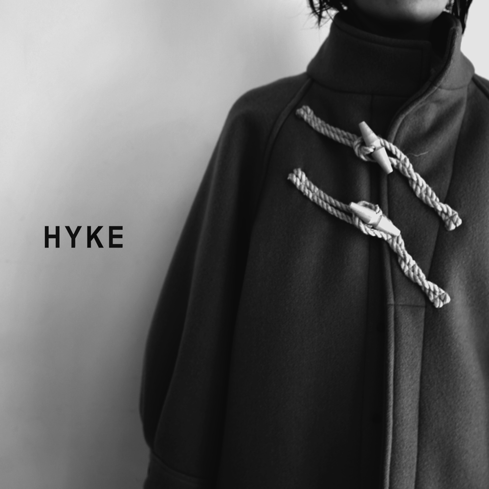 HYKE / 新作アイテム入荷 ”DOUBLE FACE DUFFEL JACKET” – メイクス