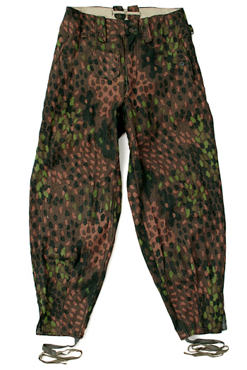 WWII ドイツ W-SS(武装親衛隊) M44 HBTドットカモ、トラウザーズ/実物