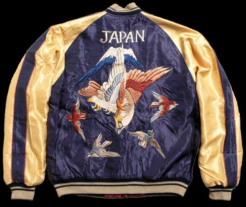 テーラー東洋スカジャン「店舗限定モデル」鷹×龍アセテートスカ/NO195