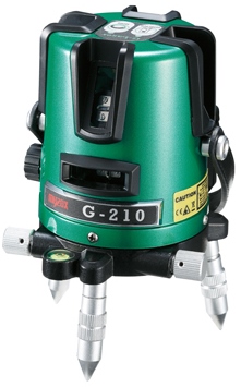 グリーンレーザー墨出器 G-210｜株式会社マイゾックス:::測量・土木