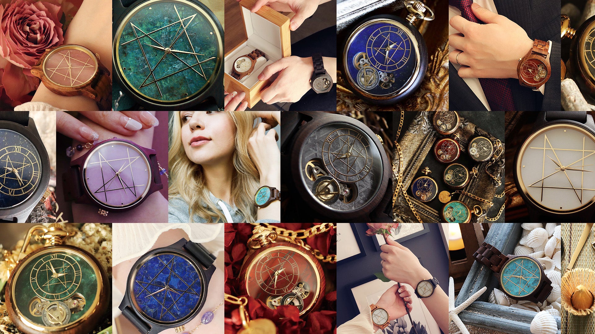 NEW ITEM 2021.10 天然石×天然木 唯一無二の美しい模様の腕時計「NOZ」