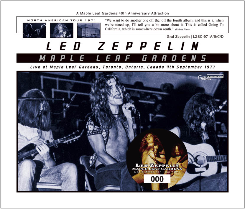 LED ZEPPELIN - MAPLE LEAF GARDENS (4CD) - navy-blue