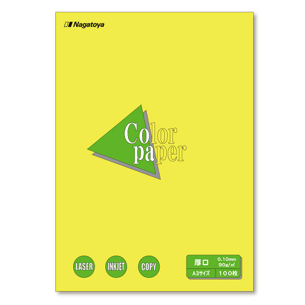 ナ-1319 カラーペーパー A3 厚口 さくら 100枚パック - 【Nagatoya