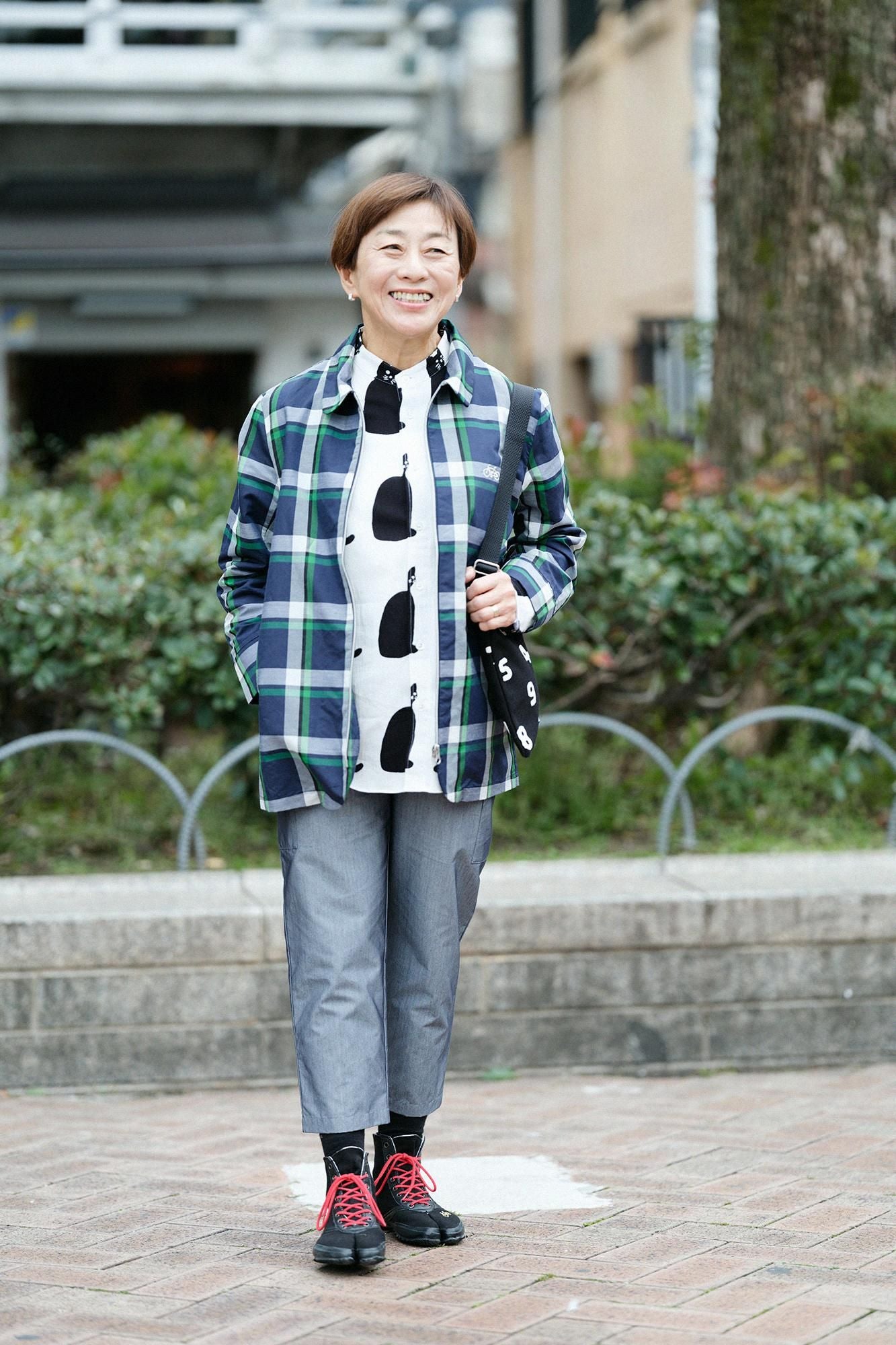 3月10日頃発送予定】高島縮 20/20 スタンドカラーシャツ／きまぐれ