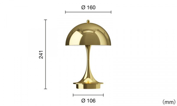 パンテラ 160 ポータブル V3 / 真鍮メタライズドLouis Poulsen（ルイス