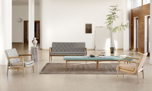 VLA76 フォイエ ラウンジチェア / オーク材オイル仕上げ レザー sif