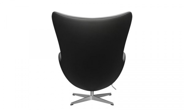 エッグチェア 3316 / エッセンシャルレザーブラック サテン脚FRITZ