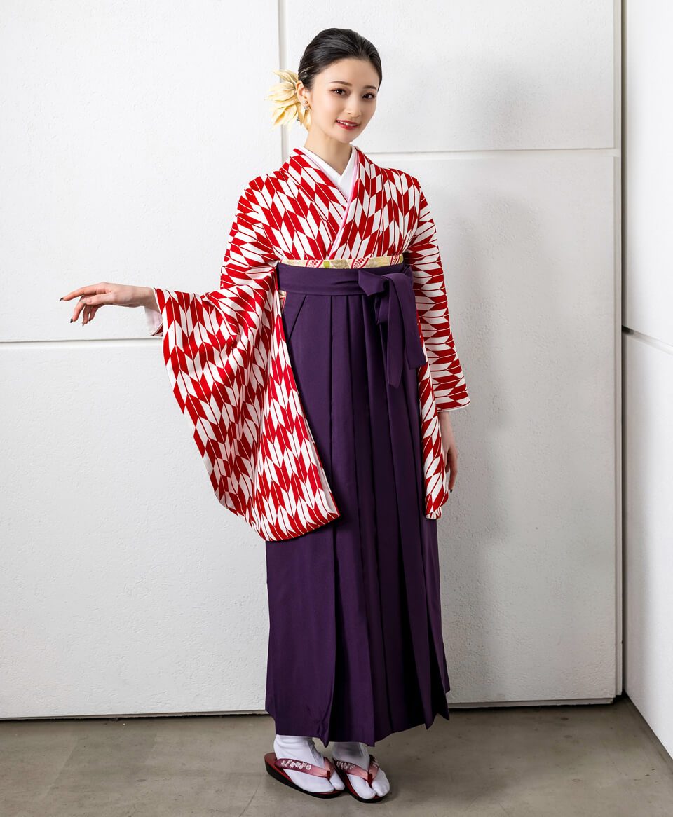 レンタル着物CCC546×袴MRA001 | 【京都さがの館】卒業式袴レンタル