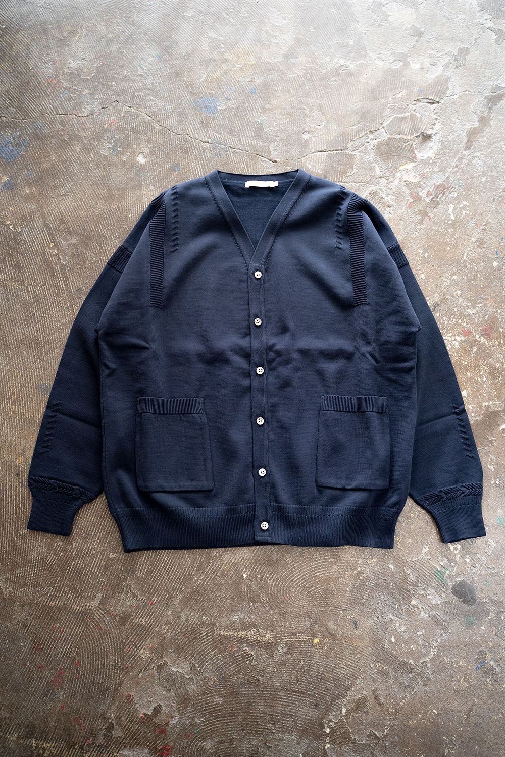 YASHIKI - 【ラスト1点】【22SS】Tsukiyo Cardigan(NAVY) | Salty